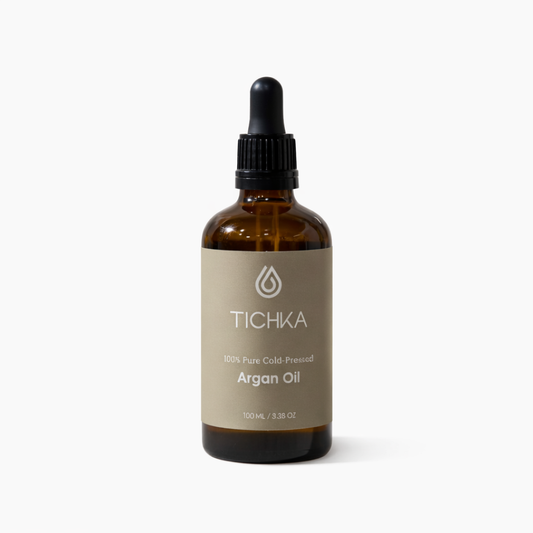 Tichka 100ml Argan Oil Bottle on White Background