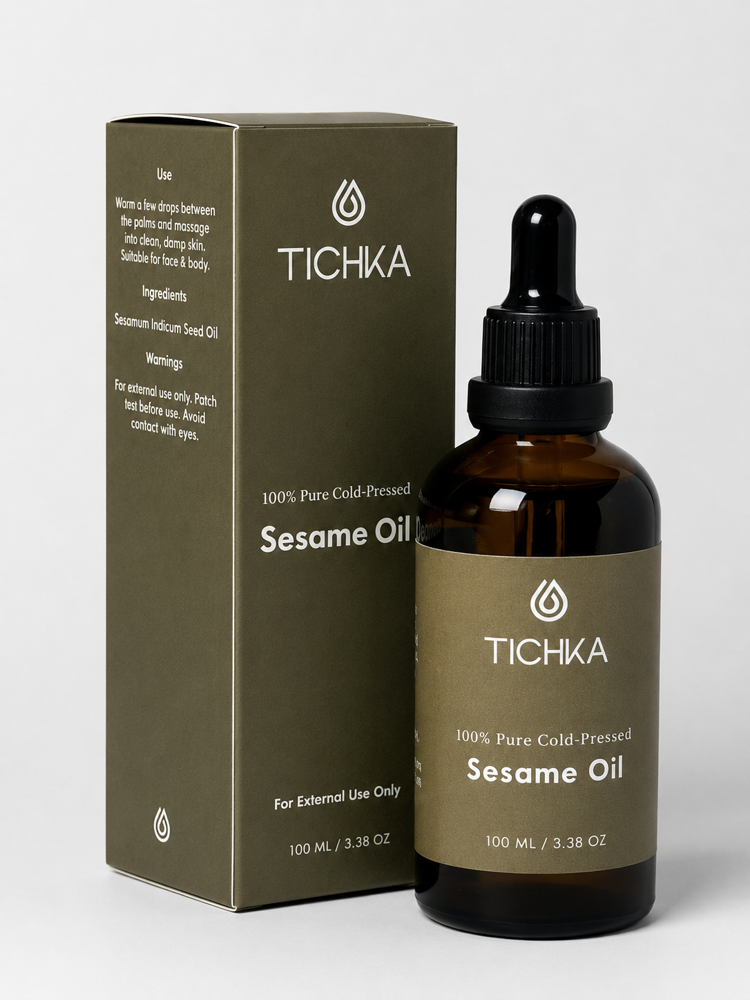 Sesame Seed Oil Box and Bottle