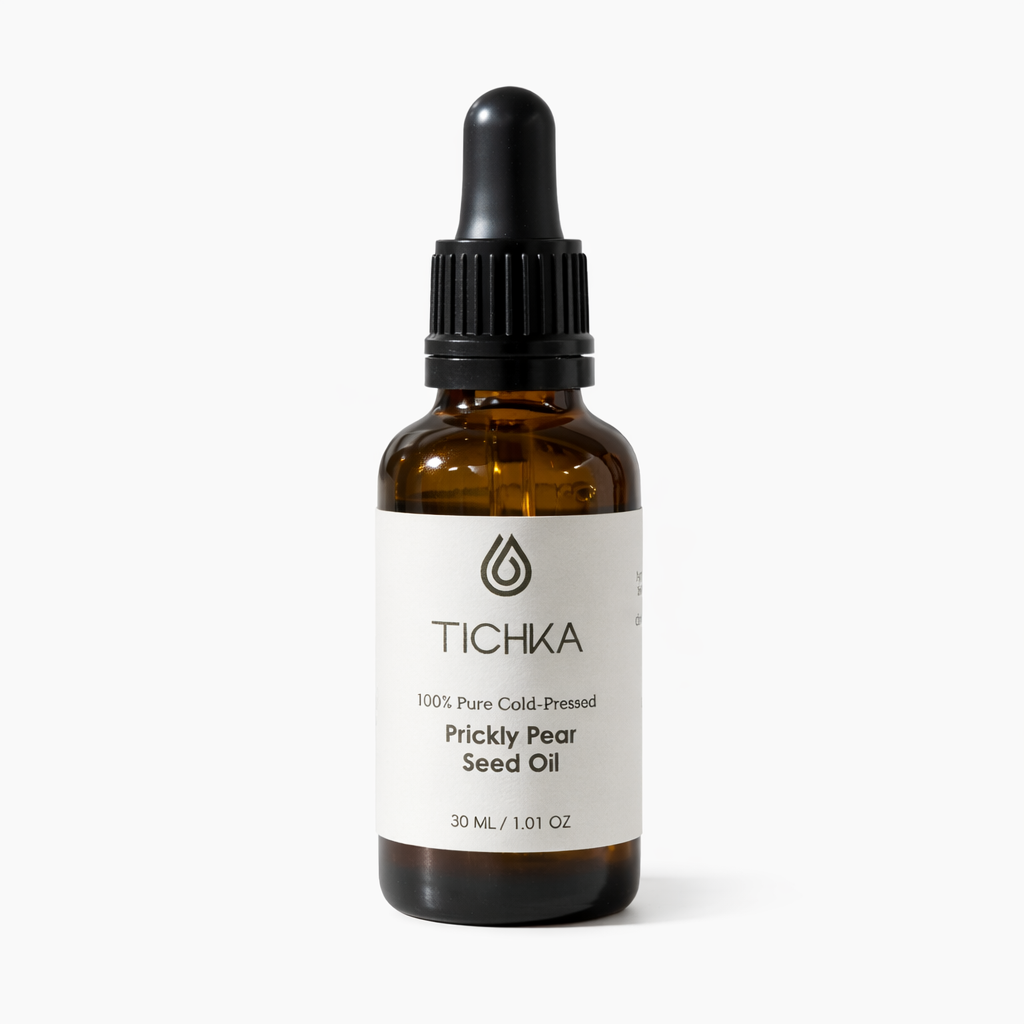 Tichka Prickly Pear Seed Oil Bottle White Background
