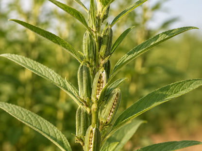 Sesame Plant in Field